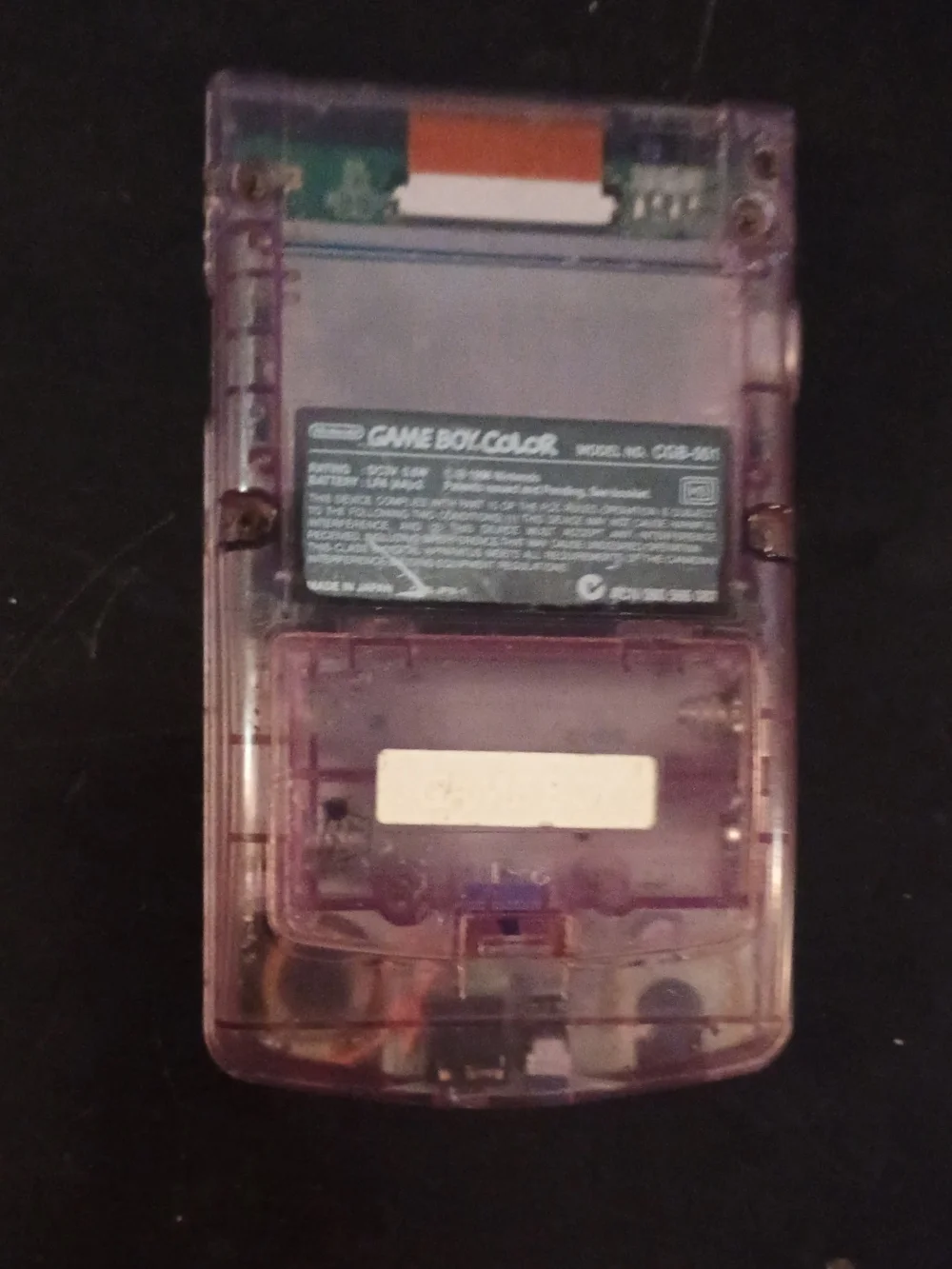 Nintendo Game Boy Color - Transparent Purple Shell